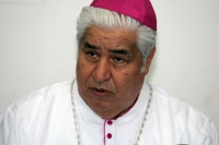 Monseñor Rogelio Cabrera, Arzobispo de Tuxtla Gutiérrez, durante la conferencia de este domingo habla sobre el mensaje de año nuevo para las comunidades de esta diócesis.