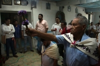 20230715. Tuxtla. Ceremonia tradicional donde es confirmado el nuevo cargo de prioste al maestro Gonzalo Gurria de la Priosteria de la Ermita de Cerrito.
