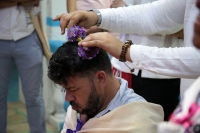 20230715. Tuxtla. Ceremonia tradicional donde es confirmado el nuevo cargo de prioste al maestro Gonzalo Gurria de la Priosteria de la Ermita de Cerrito.