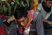 Viernes 21 de diciembre del 2018. Chiapa de Corzo. Los Floreros terminan el recorrido de La Topada de la Flor en la región de Los Altos donde recolectaron la flor de Niluyarilu, tubérculo que es usado de manera ceremonial al inicio de los festejos de la