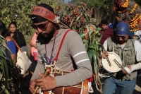 Viernes 21 de diciembre del 2018. Chiapa de Corzo. Los Floreros terminan el recorrido de La Topada de la Flor en la región de Los Altos donde recolectaron la flor de Niluyarilu, tubérculo que es usado de manera ceremonial al inicio de los festejos de la
