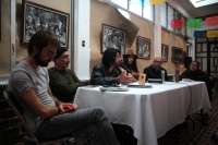 20230930. San Cristóbal de las Casas. La muestra de retratos Mujeres Zoques/René Araujo durante del Festival Mundial de Poesía Contemporánea.