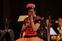 Domingo 19 de marzo del 2017. Tuxtla Gutiérrez. La obra dramática Frida, Viva la Vida de Humberto Robles por la agrupación Back Stage se presenta esta noche en el Teatro de la Ciudad Emilio Rabasa acompañada de la Orquesta Sinfónica de Chiapas