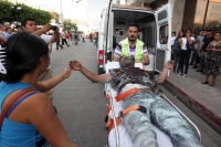 Viernes 5 de diciembre del 2014. Tuxtla Gutiérrez. Uno de los campesinos en huelga de hambre que exigen la liberación de Florentino Gómez Girón preso en Chiapas se inmola esta tarde frente a las instalaciones del congreso local.