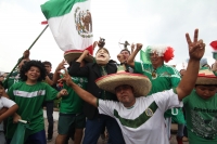 Lunes 23 de junio del 2014. Tuxtla Gutiérrez. Los chiapanecos festejan el triunfo de la selección mexicana sobre Croacia en la glorieta de la Diana la Cazadora con el clásico grito de Eeeeeee…