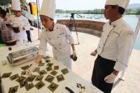 Sábado 15 de marzo del 2014. Chiapa de Corzo. Artesanías, muestra gastronómica tradicional y músicos de marimba acompañan los eventos culturales del Festival del Rio Grande donde varios ponentes disertan sobre la historia y cultura de la importancia del r