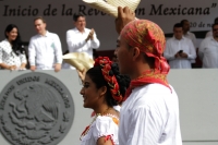 Martes 20 de noviembre del 2018. Tuxtla Gutiérrez. Manuel Velazco Coello, Gobernador del estado de Chiapas preside el desfile cí­vico militar del aniversario de la Revolución Mexicana, esta mañana en la capital de este estado del sureste de México