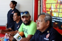 Viernes 8 de mayo del 2015. Tuxtla Gutiérrez. Bomberos de la ciudad de Tuxtla Gutiérrez se presentan como patrocinadores y participantes del Torneo Gotcha Fire 2015.