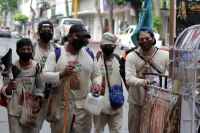 Viernes 4 de diciembre del 2020. Tuxtla Gutiérrez. Guadalupanos. Pequeños grupos de #peregrinos se aventuran a recorrer el camino hacia las ermitas marianas en el estado de #Chiapas, a pesar de la pandemia provocada por el #Covid