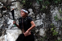 Martes 11 de diciembre del 2018. San Cristóbal de las Casas. Los peregrinos de Los Altos de Chiapas recorren el tramo carretero entre Tuxtla Gutiérrez y San Cristóbal de las  Casas para visitar las ermitas guadalupanas