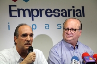 Viernes 28 de julio del 2017. Tuxtla Gutiérrez. Graco Ramirez, gobernador del estado de Morelos en conferencia de prensa en el Centro Empresarial de Chiapas habla sobre el Frente Amplio Nacional que pondría al PRD como contendiente con otros partidos polí