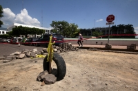 Miércoles 5 de octubre del 2016. Tuxtla Gutiérrez. A pesar del dictamen de demolición de Protección Civil, por los descuidos y daños, el estacionamiento es concesionado por el cabildo tuxtleco.