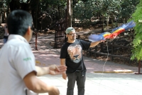 Miércoles 19 de febrero del  2014. Tuxtla  Gutiérrez. La Guacamaya Roja (Ara Macao) es cuidada y acondicionada para volver a su entorno natural en la selva lacandona en las instalaciones del ZOOMAT.