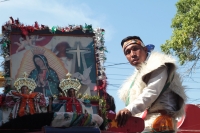 Martes 10 de diciembre del 2019. Tuxtla Gutiérrez. Peregrinos recorren las calles de la ciudad dirigiéndose a la iglesia de Guadalupe para continuar el recorrido hacia las diferentes ermitas de Chiapas