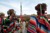 Lunes 11 de diciembre del 2017. Chiapa de Corzo. Esta mañana los peregrinos continúan el recorrido hacia sus comunidades desde esta localidad de la Ribera del Rio Grande.