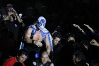 Sábado 6 de octubre del 2013. Tuxtla Gutiérrez. Esta noche se lleva a cabo la función de lucha libre profesional Guerra de Leyendas 2.