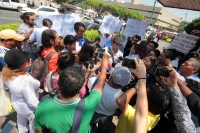 Miércoles 7 de marzo del 2018. Tuxtla Gutiérrez. Los militantes coletos en voz de Carlos Herrara hablan sobre el proceso electoral en Chiapas y denuncian la intromisión y el intento de controlar el proceso de selección de candidatos al interior del pa Miércoles 7 de marzo del 2018. Tuxtla Gutiérrez. Los militantes coletos en voz de Carlos Herrara hablan sobre el proceso electoral en Chiapas y denuncian la intromisión y el intento de controlar el proceso de selección de candidatos al interior del pa