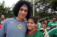 Jueves 9 de octubre del 2014. Tuxtla Gutiérrez. Los aficionados durante el partido de México vs Honduras. Jueves 9 de octubre del 2014. Tuxtla Gutiérrez. Los aficionados durante el partido de México vs Honduras.