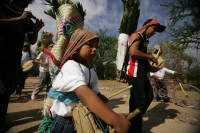 Especial / 15 fotos / Los Hojeros de Suchiapa recorren varios municipios de la depresión central de Chiapas para recolectar las Hojas de Espadaña, la cual es utilizada de forma ceremonial en los días previos a la Santa Cruz.  Los Hojeros acompañan el reco