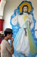 Martes 22 de febrero. Una veintena de migrantes centroamericanos descansan en el Albergue Jesús el Buen Pastor de la ciudad de Arriaga, Chiapas donde esperan subirse al tren que los acercara al centro del país.