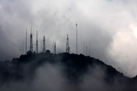 Miércoles 15 de noviembre del 2017. San Cristóbal. El Cerro del Huitepec entre la niebla.