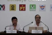 Sesión de Consejeros Electorales  La sesión de este lunes en el IECP se lleva  con toda calma y termina rápidamente con la lectura del mensaje del consejero presidente.
