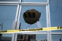 20230614. Tuxtla. Son vandalizadas las instalaciones del IEPC-Chiapas esta madrugada.