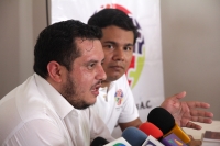 Miércoles 12 de julio del 2017. Tuxtla Gutiérrez. Representantes de organizaciones de derechos humanos hablan sobre el resolutivo de la demanda de Acción de Inconstitucionalidad 32/2016 aprobada este martes en Pleno por la SCJN que da paso al matrimonio i