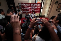 Lunes 23 de abril del 0218. Tuxtla Gutiérrez. Militantes de Morena apelan a las responsabilidades de su partido para el respeto a la Equidad de Género e impugnaran las designaciones que no respetan las designaciones de candidatos como sucede con la alca Lunes 23 de abril del 0218. Tuxtla Gutiérrez. Militantes de Morena apelan a las responsabilidades de su partido para el respeto a la Equidad de Género e impugnaran las designaciones que no respetan las designaciones de candidatos como sucede con la alca