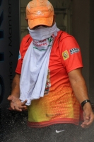 Mayo del 2015. Tuxtla Gutiérrez. Durante la jornada de incendios de edificios de partidos políticos del Movimiento Magisterial.