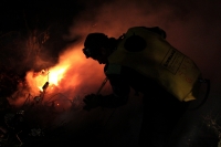 Jueves 11 de enero del 2018. Tuxtla Gutiérrez. El fuerte incendio en la zona norte oriente de la ciudad manifiesta la falta de equipamiento y recursos de Protección Civil ante el suceso ocurrido en las cercaní­as del estadio Zoque.