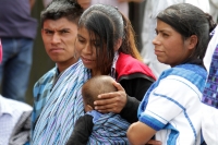 Martes 8 de octubre del 2019. Tuxtla Gutiérrez. Indígenas de la región socioeconómica de Los Bosques se manifiestan este medio día en la entrada del edificio del gobierno de Chiapas