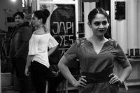 Sábado 13 de enero del 2018. Tuxtla Gutiérrez. Arte Colectivo Ac. presenta esta noche el trabajo de artistas visuales y diseñadores durante la pasarela urbana en una conocida plaza del poniente de la ciudad.