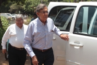 Jueves 17 de julio del 2014. Tuxtla Gutiérrez. El ingeniero Cuauhtémoc Cárdenas durante su reunión con militantes de la izquierda chiapaneca.