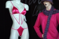 Lunes 27 de diciembre. La venta de prendas intimas color rojo es promovida por los comerciantes para este fin de año cuando las tradiciones indican que se le debe de regalar esta prenda a los seres queridos como símbolo de la buena ventura.