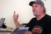 Viernes 22 de marzo del 2019. Tuxtla Gutiérrez. El fotógrafo estadunidense Eric Eberman denuncia la destrucción de los ecosistemas de la zona montañosa del sur de San Cristóbal de las Casas donde ha sido amenazado y violentado en varias ocasiones