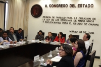 Martes 3 de marzo del 2015. Tuxtla Gutiérrez. Isabel Croley, representante de la UNICEF en México en la reunión de trabajo en el congreso local para la creación de la ley de los derechos de los niños, las niñas y adolecentes en Chiapas