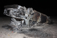 El saldo del operativo del desalojo de la carretera de Ixtapa y Bochil arroja una veintena de detenidos, daños materiales y un vehículo incinerado