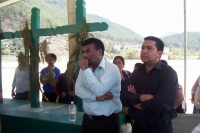 Guillen/Imágenes de la confrontación entre alumnos de las Escuela Intercultural Jacinto Canek y autoridades de la SEP en el municipio de Zincantán.