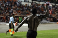 Viernes 24 de agosto del 2012. Tuxtla Gutiérrez, Chiapas. Los Jaguares de Chiapas consiguen su primer triunfo en la LigaMx venciendo 2-1 a los Gallos Blancos.