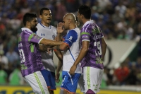 Miércoles 12 de agosto del 2015. Tuxtla Gutiérrez. Aspecto del partido entre Jaguares de Chiapas y el Cruz Azul, esta noche en el estadio Zoque de la capital de este estado del sureste de México.