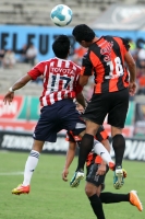 Sábado 14 de enero del 2012. Tuxtla Gutiérrez, Chiapas. Los jaguares de Chiapas logran su primera victoria en el torneo de clausura ante las Chivas del Guadalajara tres tantos a uno.