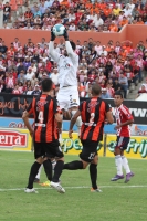 Sábado 14 de enero del 2012. Tuxtla Gutiérrez, Chiapas. Los jaguares de Chiapas logran su primera victoria en el torneo de clausura ante las Chivas del Guadalajara tres tantos a uno.