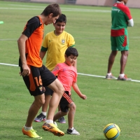 Jueves 2 de enero del 2014. Tuxtla Gutiérrez. Los Jaguares de Chiapas durante el entrenamiento de esta mañana en la cancha alterna del Estadio Zoque de esta ciudad.