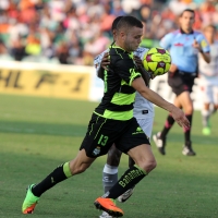 Sábado 29 de abril del 2017. Tuxtla Gutiérrez. con un empate a dos tantos y una fuerte trifulca con los aficionados termina el partido entre Jaguares de Chiapas y El Santos. esta tarde en el estadio Zoque de la capital de este estado del sureste de México