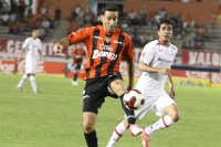 Viernes 14 de septiembre del 2012. Tuxtla Gutiérrez, Chiapas. El equipo Jaguares de Chiapas obtiene un respiro al ganar por dos tantos a cero al Toluca, esta noche en el Estadio Zoque de esta ciudad.
