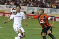 Viernes 14 de septiembre del 2012. Tuxtla Gutiérrez, Chiapas. El equipo Jaguares de Chiapas obtiene un respiro al ganar por dos tantos a cero al Toluca, esta noche en el Estadio Zoque de esta ciudad.