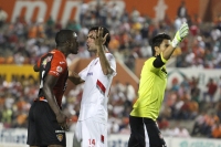 Viernes 14 de septiembre del 2012. Tuxtla Gutiérrez, Chiapas. El equipo Jaguares de Chiapas obtiene un respiro al ganar por dos tantos a cero al Toluca, esta noche en el Estadio Zoque de esta ciudad.