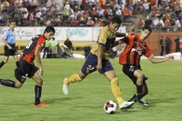 Martes 21 de agosto del 2012. Tuxtla Gutiérrez, Chiapas. Los Jaguares de Chiapas cumplen una fecha más sin poder  ganar un solo partido, esta noche empatan a un tanto ante los Pumas Morelos en fecha de la Copa MX.