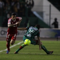 Sábado 7 de febrero del 2015. Tuxtla Gutiérrez. Aspecto del partido entre Jaguares de Chiapas y Xolos, esta noche en el estadio Zoque de la capital del estado de Chiapas.